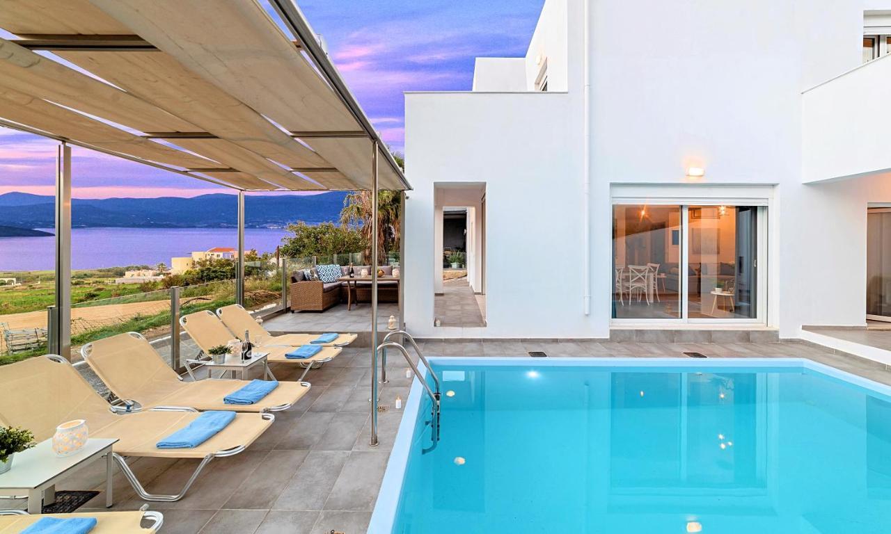 Cretan Sunset Villa Heated Pool Dhrámia Eksteriør bilde
