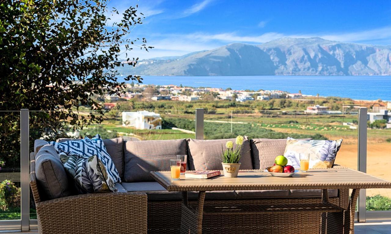 Cretan Sunset Villa Heated Pool Dhrámia Eksteriør bilde