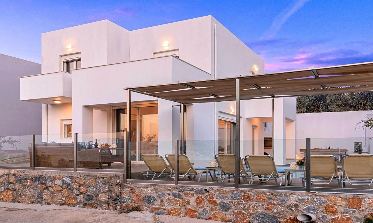Cretan Sunset Villa Heated Pool Dhrámia Eksteriør bilde