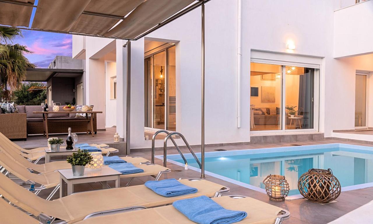 Cretan Sunset Villa Heated Pool Dhrámia Eksteriør bilde